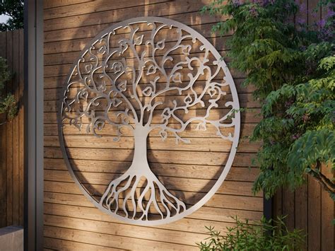 large metal outdoor house decor|large outdoor metal wall sculpture.